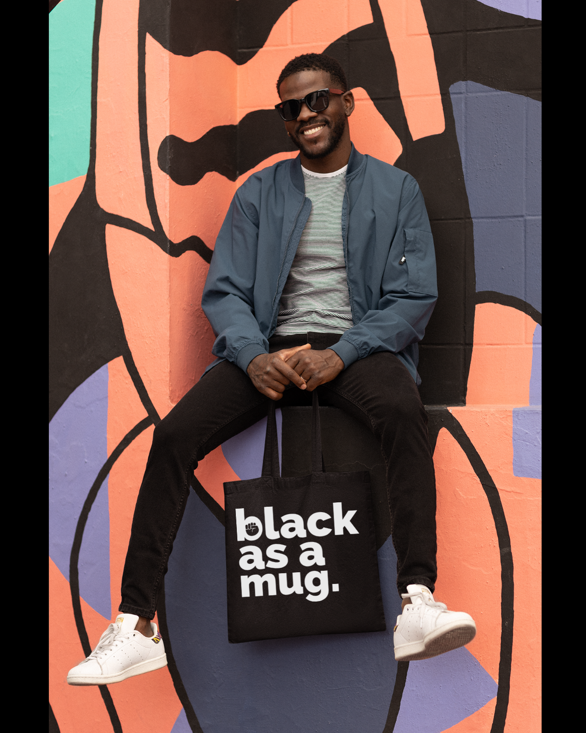 Black as a Mug Tote Bag